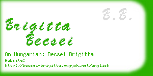 brigitta becsei business card